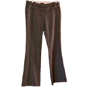 Stoosh Size 7 Juniors Dark Gray Herringbone Patterned Dress Pants
